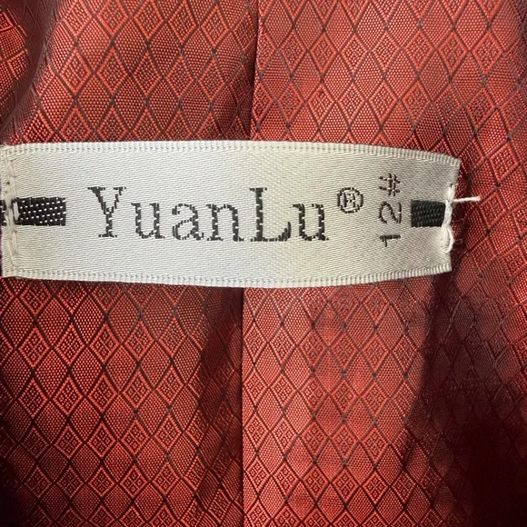 YuanLu Boys Navy Windowpane Plaid Suit Set Jacket Pants Size 12 Formal - Picture 14 of 14